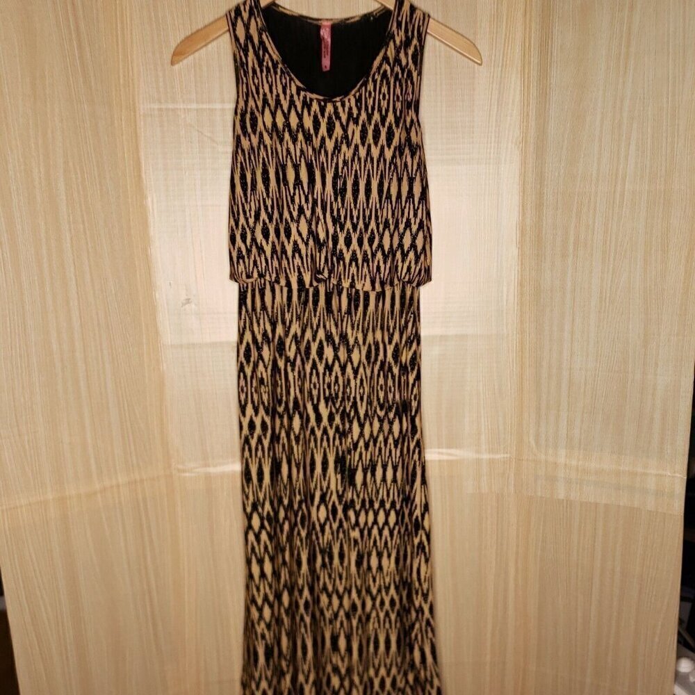 Magic Womens Tribal Print Sleeveless Maxi Dress Small